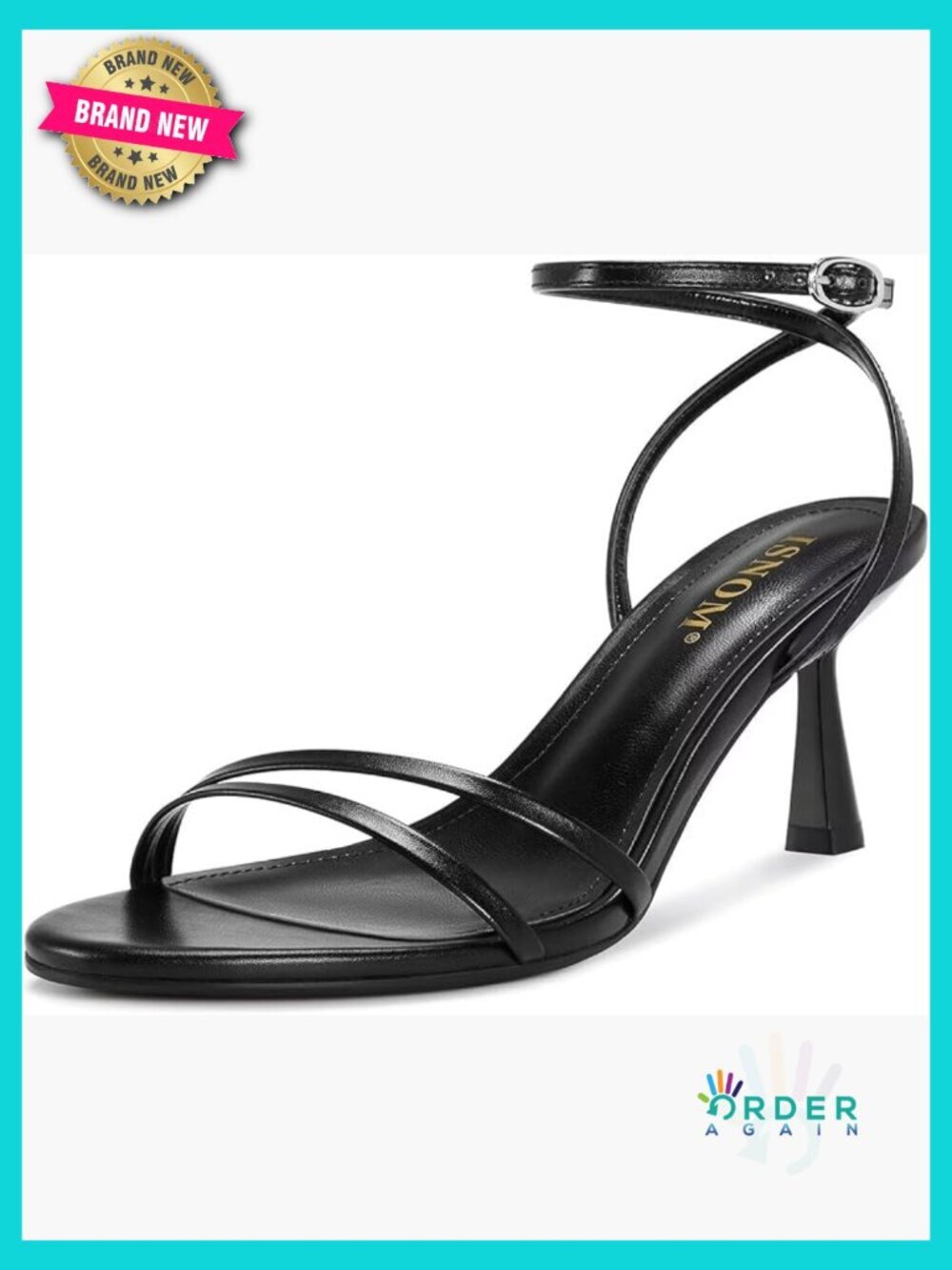 Strappy Kitten Heel Sandals Chunky Low Heels Dressy Party Shoes